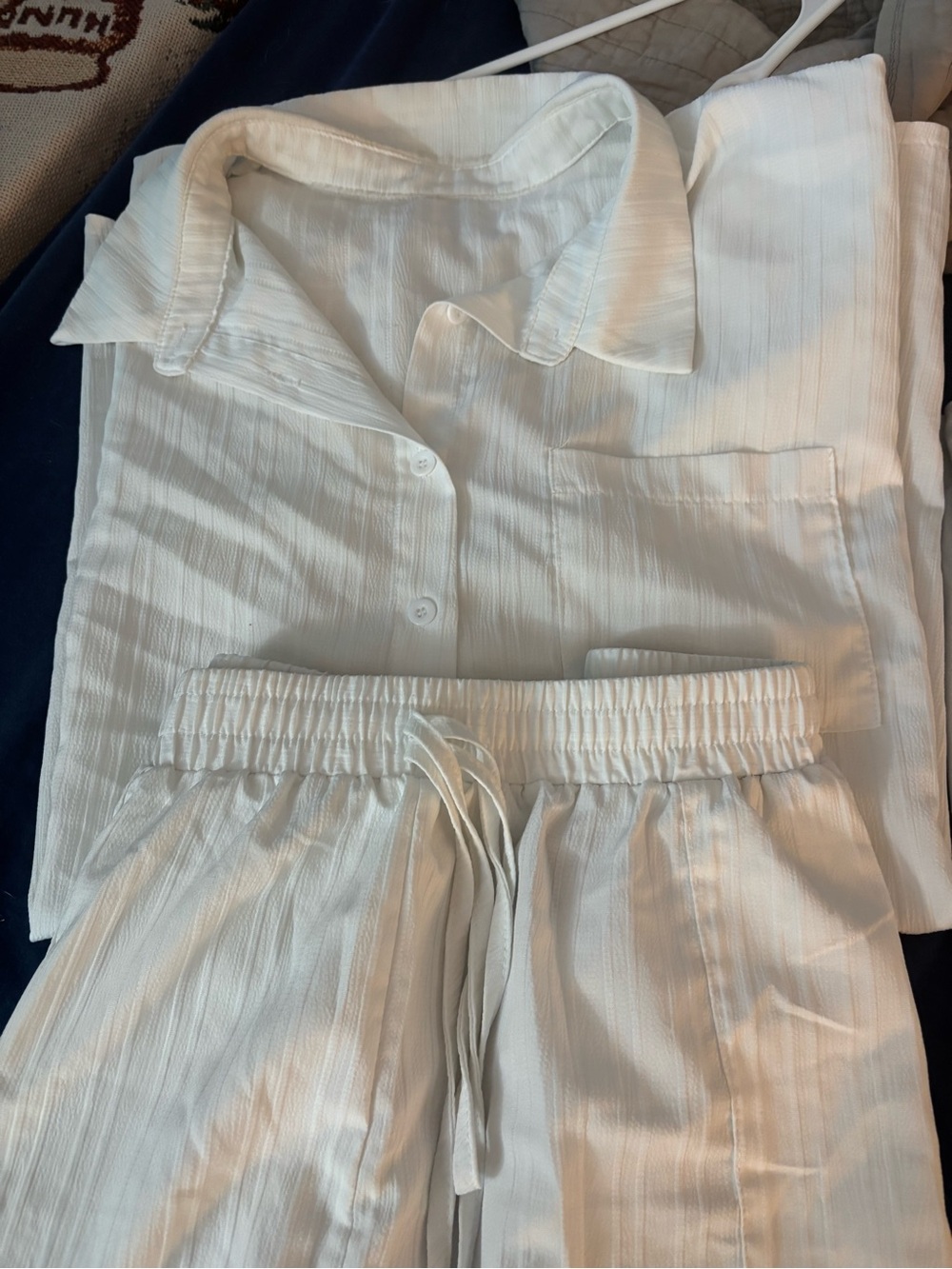 White Bridal Pajama Set